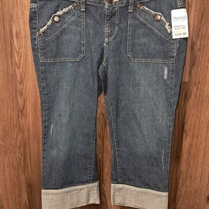 Casual Denim Cropped Jeans for Women